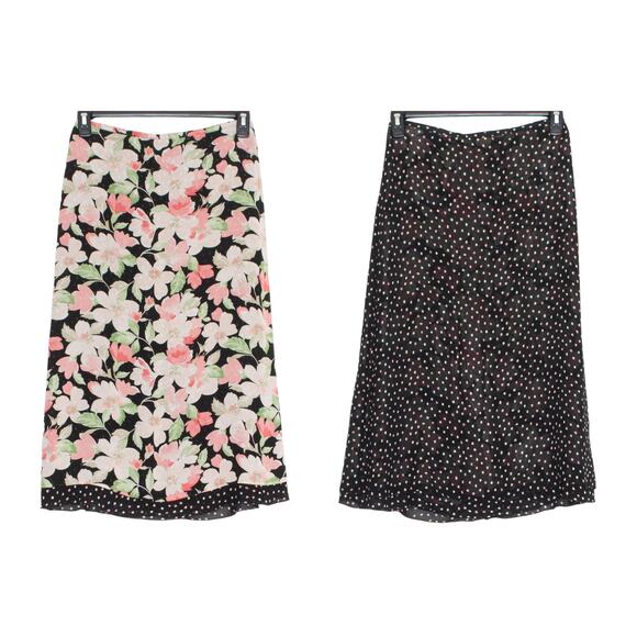 Emma James Skirt Floral Reversible Cottage Academia Retro Feminine Maxi 8 Petite - Picture 1 of 7